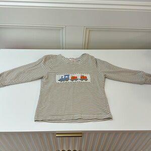 Smocked Pumpkin Train Boys T shirt